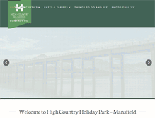 Tablet Screenshot of highcountryholidaypark.com.au